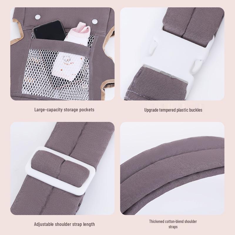 Multifunktionaler leichter Babytrage für Säuglinge - Doppelte Verwendung, vorne & hinten, Sommerfreundlich, Ergonomisches Design