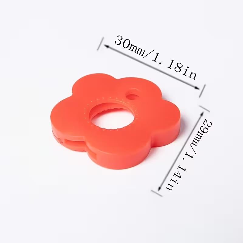 10Pcs Elastic Key ID Covers, Colorful Flower Shape, Gift for Sister & Friend, Valentine's Present