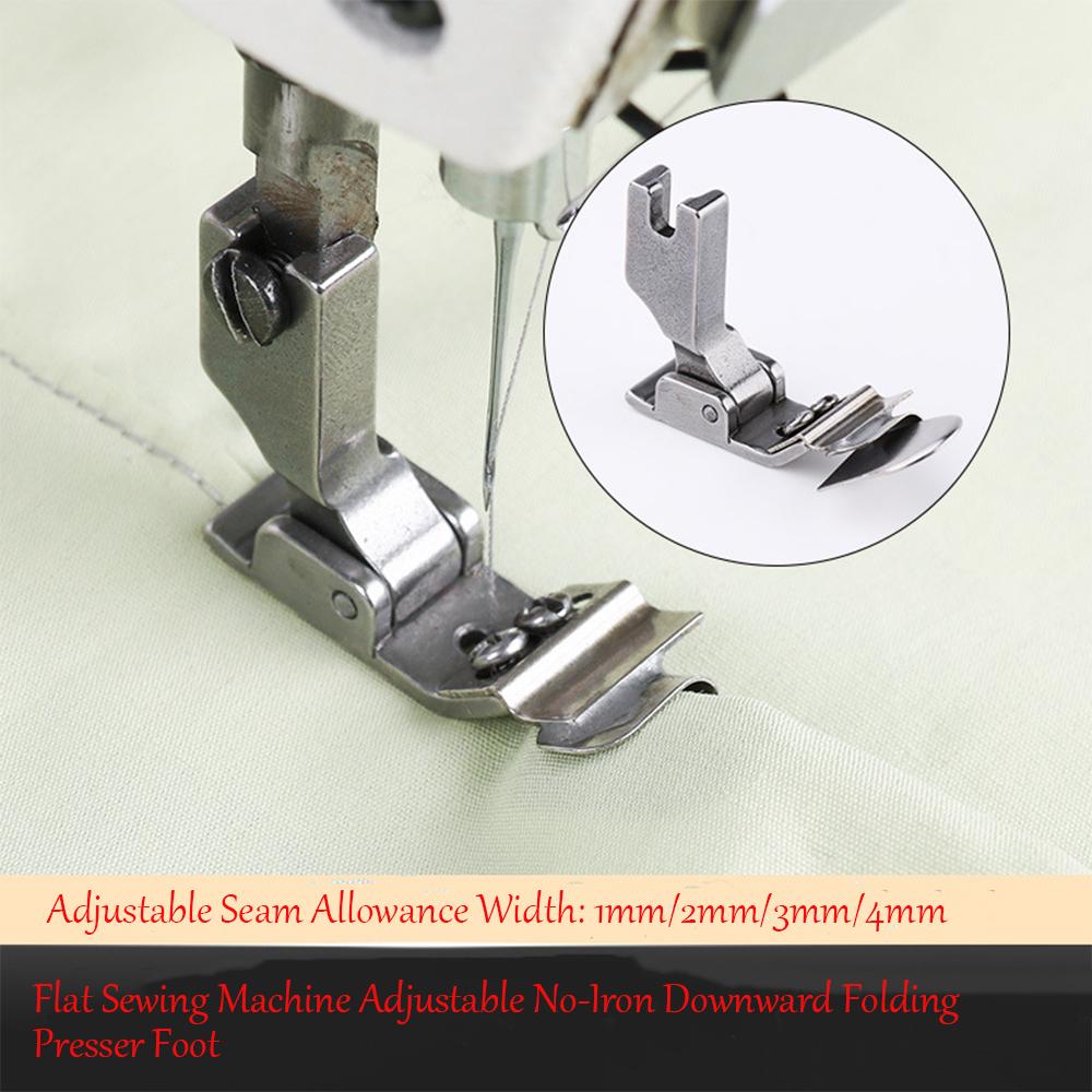Flatbed Sewing Machine No - Ironing Downward Folding Presser Foot, Adjustable for Computerized Flat - bed Sewing Machine, Suitab красный