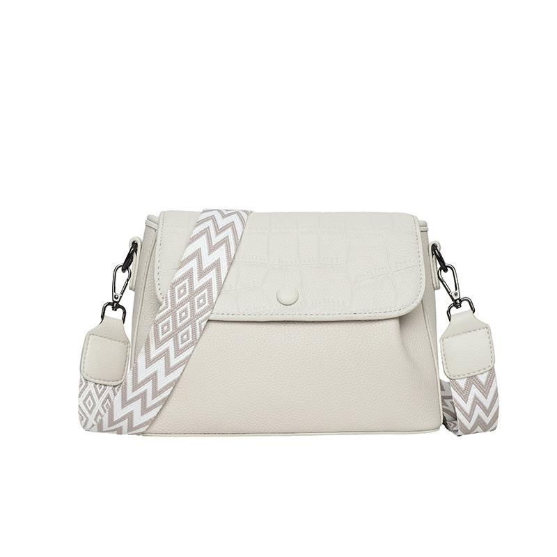 Deri Kadın Çantası Üst Düzey Niş Moda Birinci Kat Dana Derisi Omuz Postacı Çantası