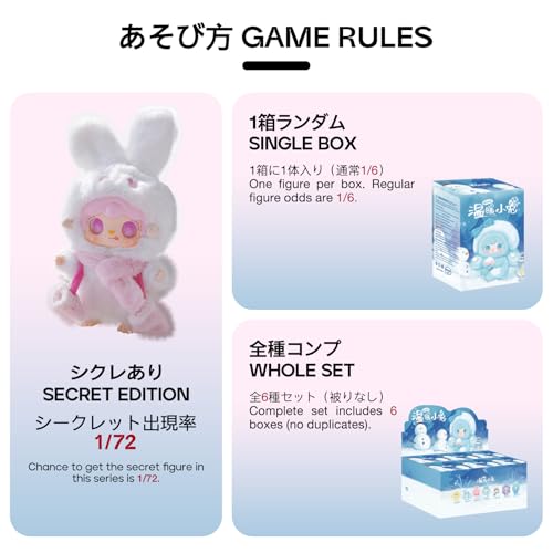 TOP TOY x Yooki "Hokkori Rabbit" Plüsch-Anhänger Serie (1 Stück) Gachapon Blind Box Figur Plastikmodell Premium Weichvinyl Spielzeug Geburtstagsgeschenk Original