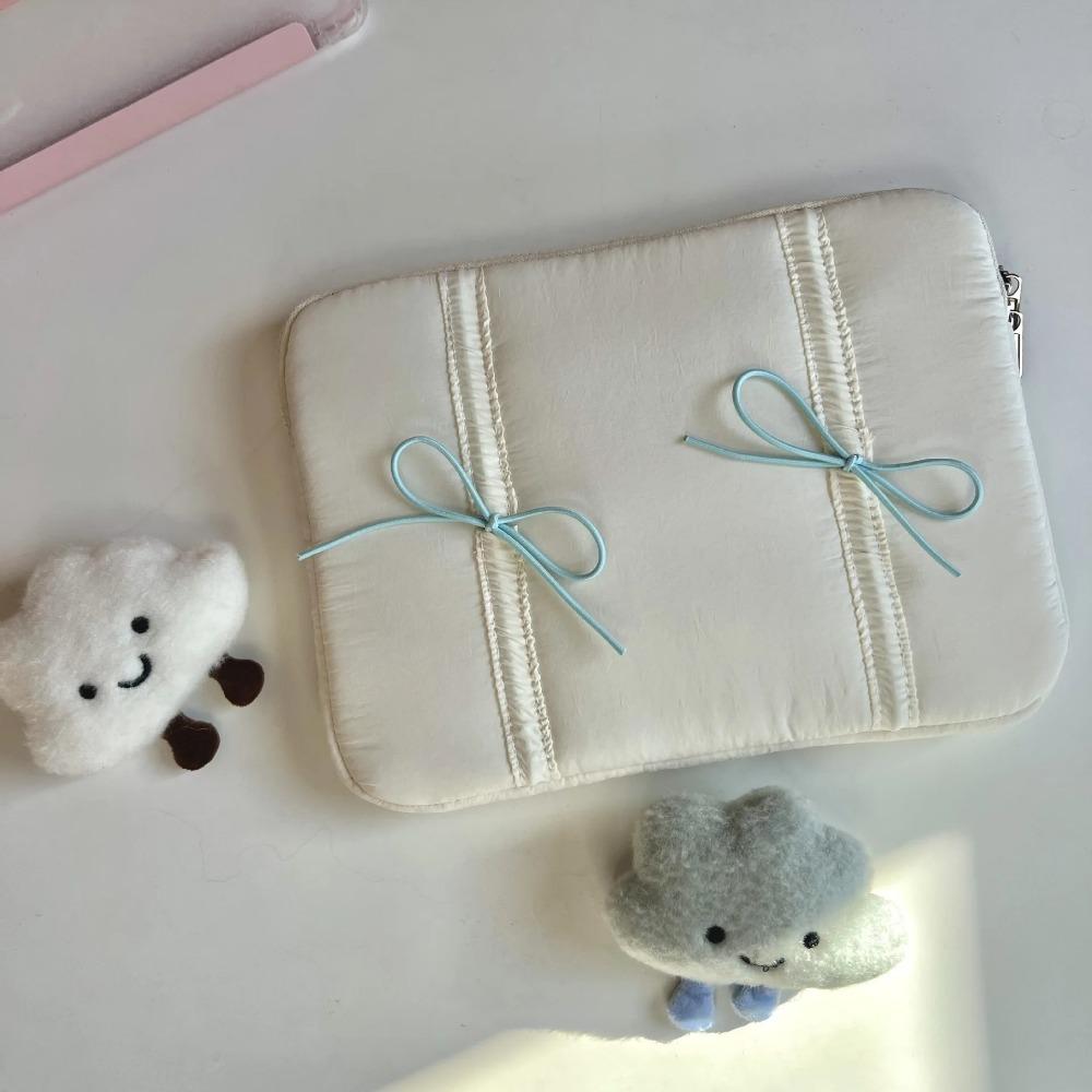 11/14/15.6 Inch Bow Laptop Bag Lightweight Soft Tablet Sleeve Case Shockproof Computer Bag for Macbook/Xiaomi/Lenovo/Dell