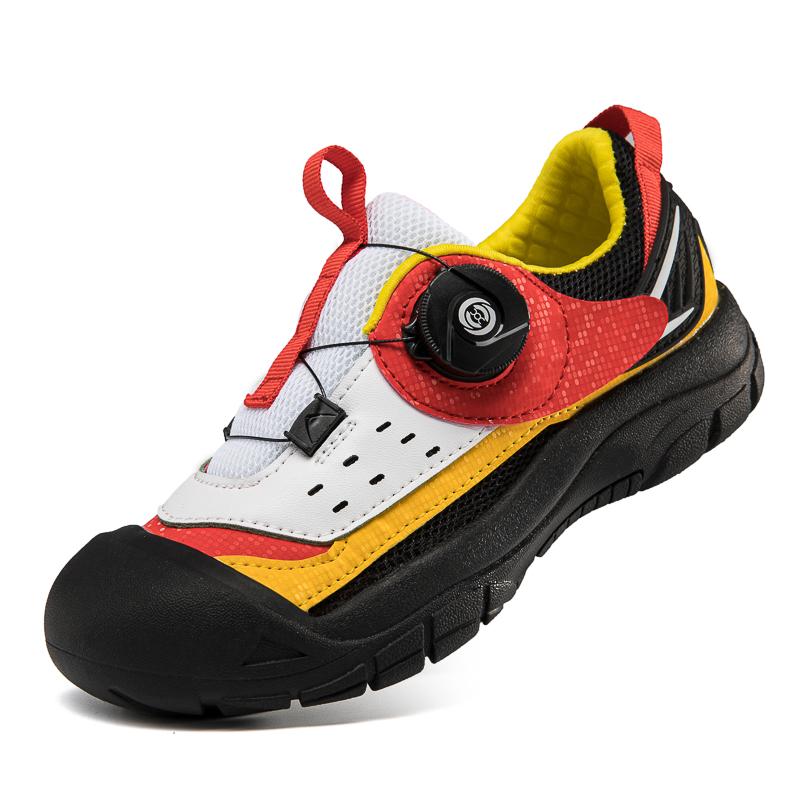 

Children s professional bicycle shoes mtb balance bike sports shoes training anti-skid mountain bike road shoes rubber soles 32