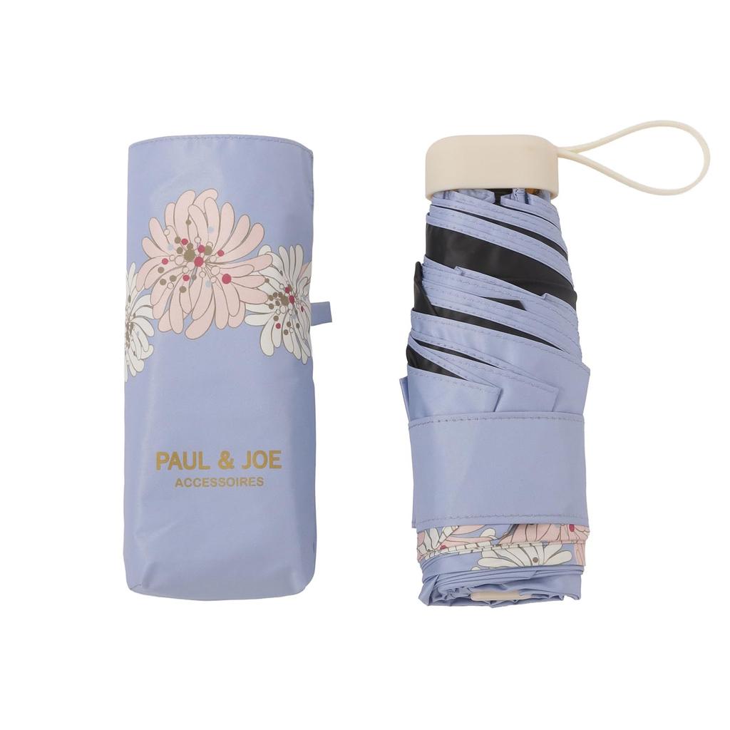PAUL JOE ACCESSOIRES Folding Heat UV Web Chrysanthemum 12133 Chrysanthemum Blue & (Paul & Joe) All-weather Umbrella, Umbrella, Sunshade, Shielding,