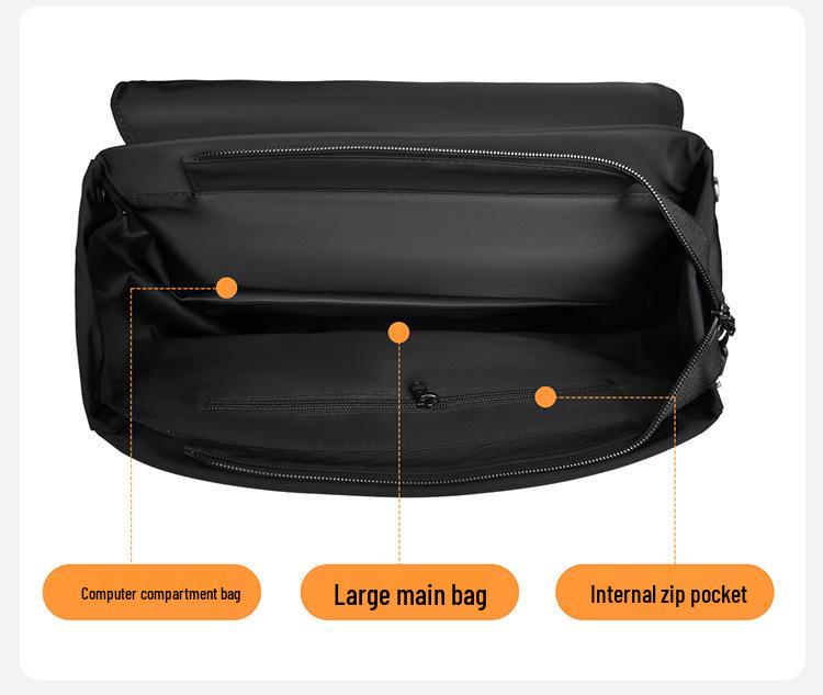 Men's Cross-Border High-Capacity Multifunctional Backpack, Attachable To Suitcase