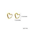 Korean Style Titanium Heart Earrings: Chic, Versatile, Celebrity-Endorsed Design.