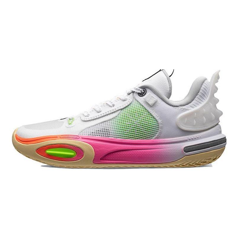Li Ning All City 11 Youth Low Basketball Shoes Kids Sneakers Standard-White ABPT005-2
