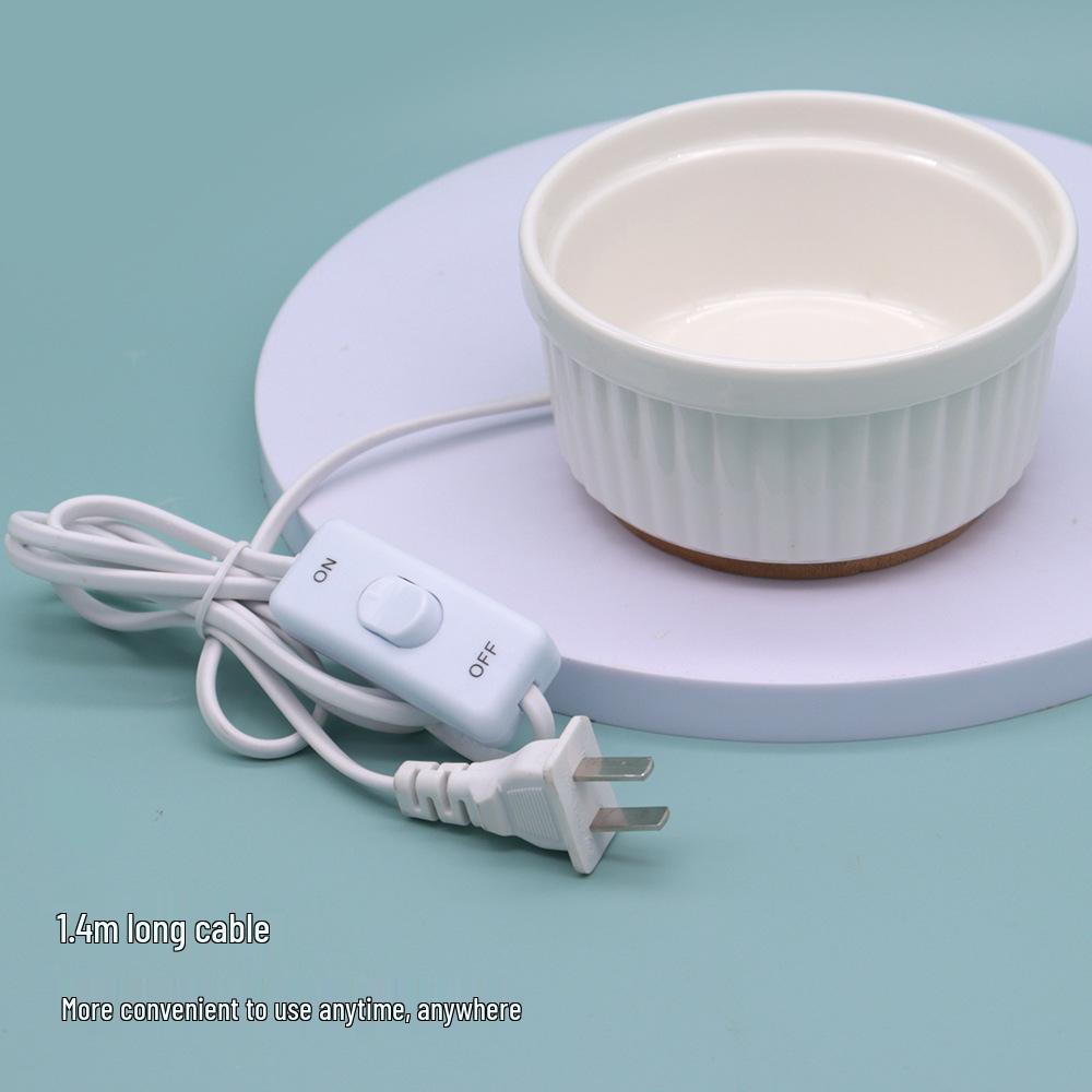 Heated Ceramic Pet Water & Yogurt Bowl for Cats & Dogs