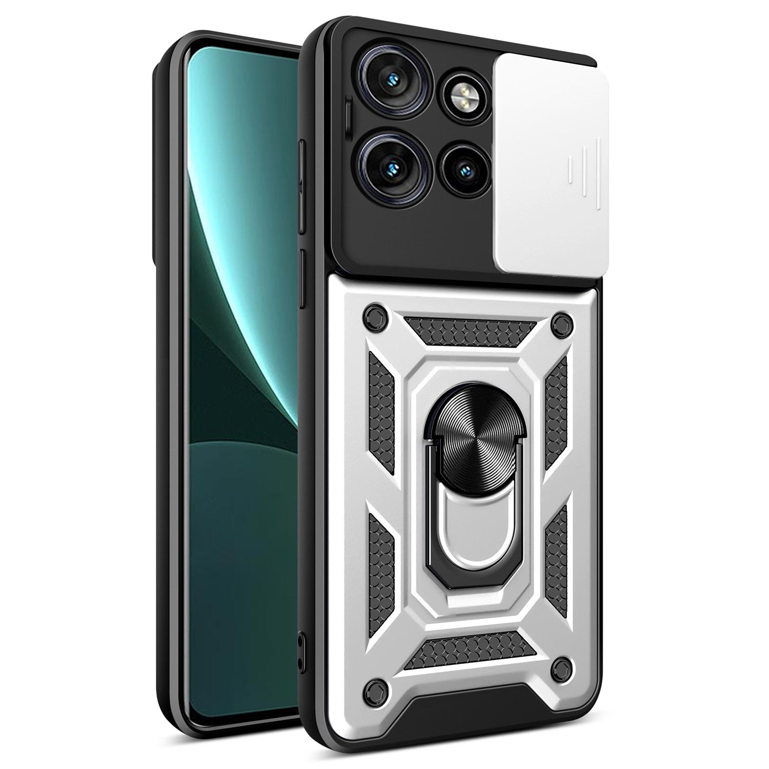 

For Motorola Edge 50 Neo 5G/Moto S50 5G/Thinkphone 25 5G Case with Slide Camera Lid PC+TPU Kickstand Phone Cover G