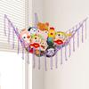 Wall Corner Hanging Storage Net Organizer Woven Triangle Toy Net Creative Mesh Hammock