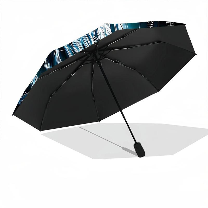 1pc Harry Potter Automatic Folding Umbrella - Compact 8-Rib Design, Durable Plastic & Iron,  F104037