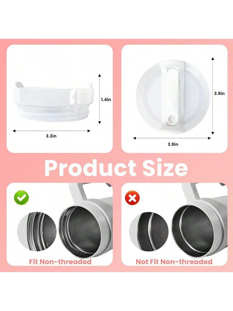 40 OZ Replacement Lid for Stanley Cup Accessory, Transparent Leak-Proof Tumbler Cover for Stanley Cup Accessories