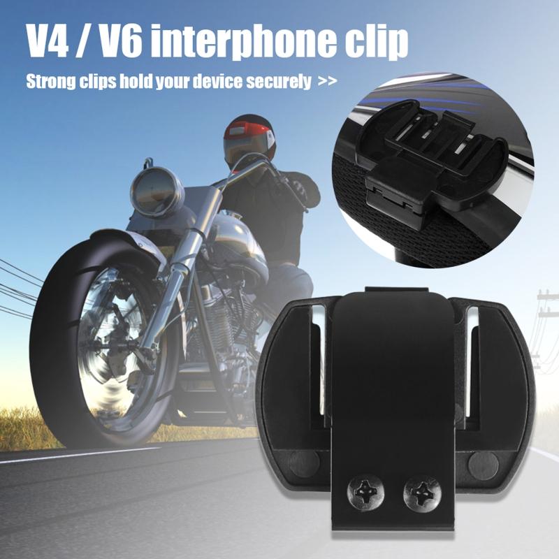 Motorcycle Helmet Bluetooth-compatible Intercom Clip Mounting Bracket for V6 V4