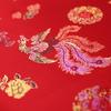100*90cm Rayon Brocade Fabric For Sew Chinese Red Tang Suit Cheongsam Sheet Dress Costume Silk Like Damask Jacquard Satin Fabric