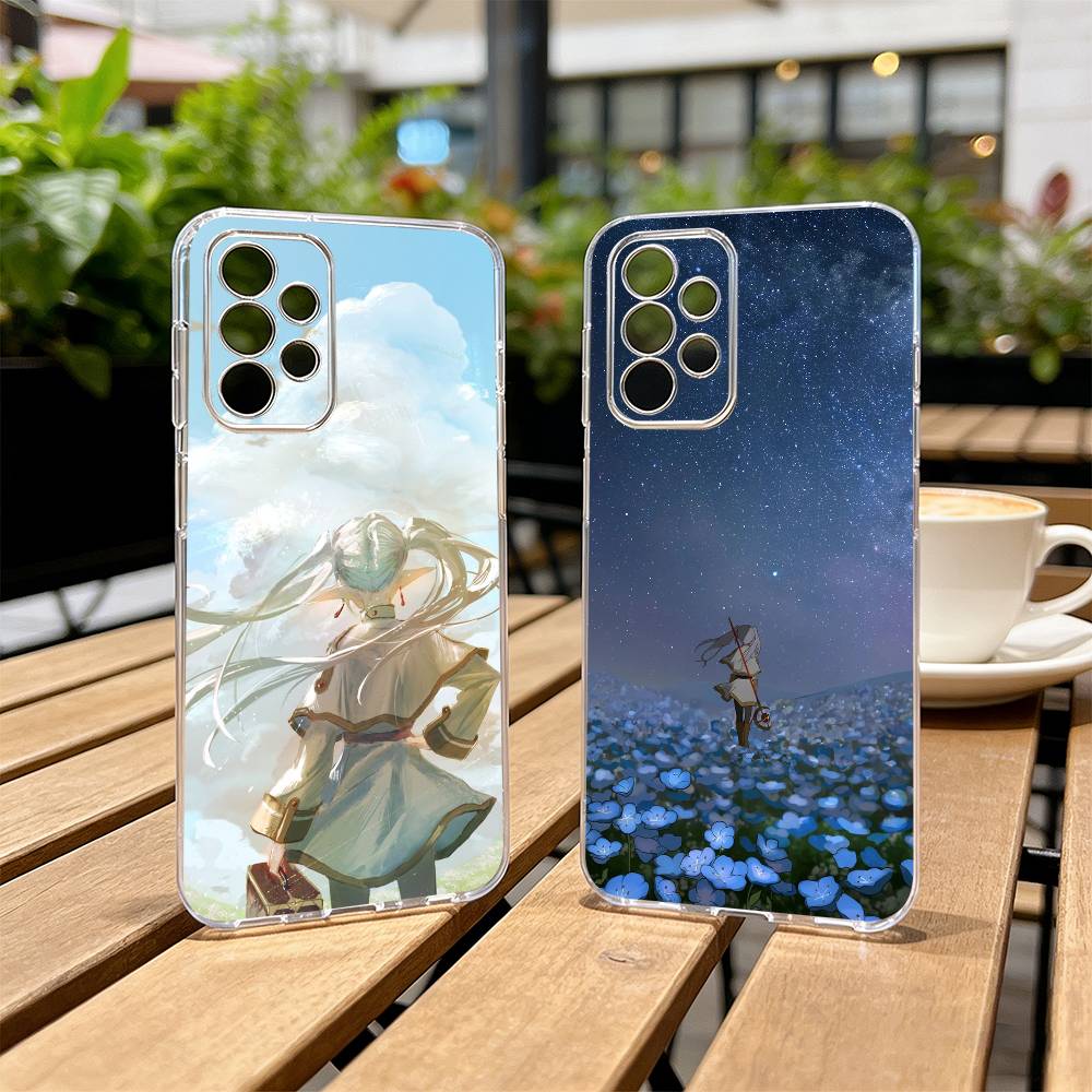 Sousou no Frieren Frieren Widok z tyłu Etui na telefon Przezroczysty Silikon Miękki Dla Samsung S25,S24,S21,S22,S23,S30,Ultra,S20,Plus,Fe