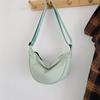 Summer new nylon cloth bag dumpling tote bag casual large capacity solid color shoulder messenger bag women