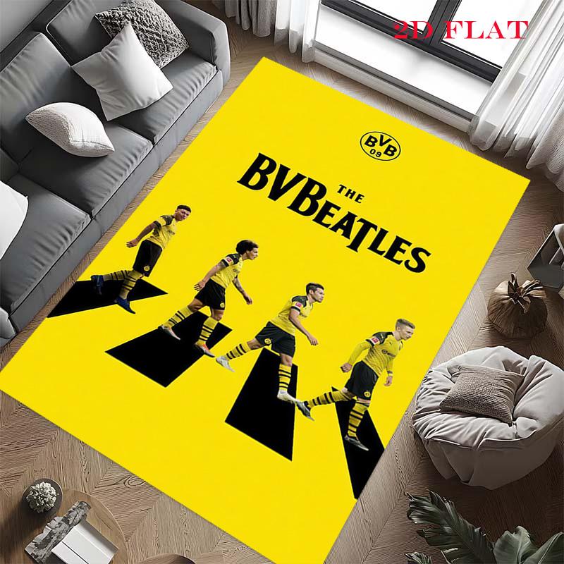 Borussia Dortmund Carpet Rug for Living Room Bedroom Home Sofa Decoration,Kids Play Nonslip Floor Mat