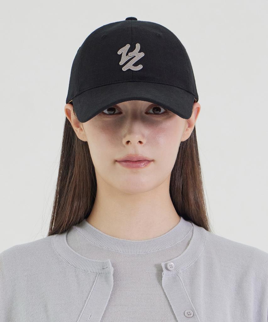 Bajal Flow Vz Leather Patch Ball Cap Black