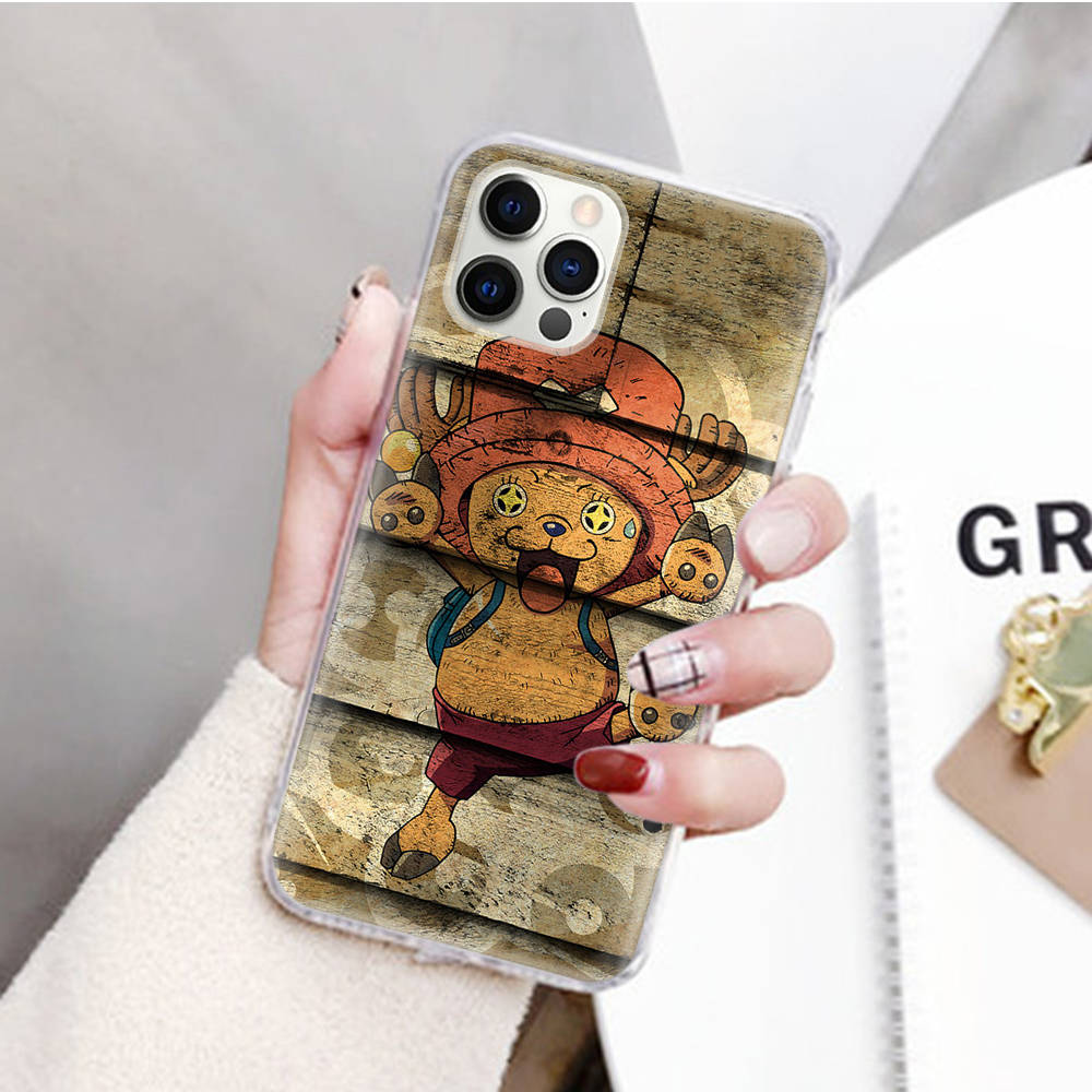 JW63 One Piece Chopper Transparent Case for Samsung A04 A14 A23 M33 M53 Realme 10 9 C35 C55 VIVO Y02 X80 Infinix Hot 30 Note 11 Tecno Spark 8P Pro