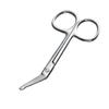 All-Steel Round Head Serrated Gauze Scissors for Bandages, Yarn, Fishing Line, Plaster, and Suture Removal.