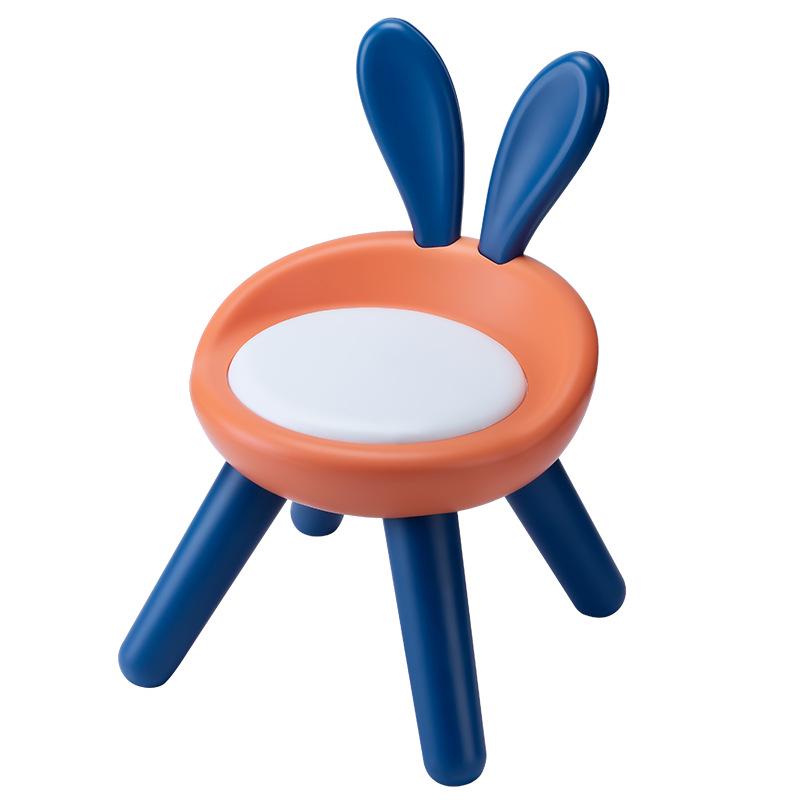 Children's Cute Squeaky Stool with Backrest - Ideal for Dining, Play, and Kindergarten
