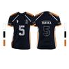 Balck Summer Unisex Sports Fashion Casual Comfortable Breathable Volleyball Anime Unisex Short Sleeve Round Neck T-Shirt Tops