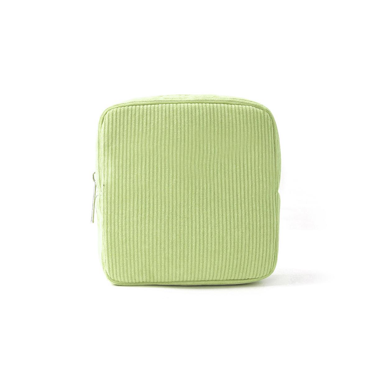 

Corduroy Menstrual Pad & Sanitary Napkin Storage Bag - Portable Cotton Coin Purse трава зеленый