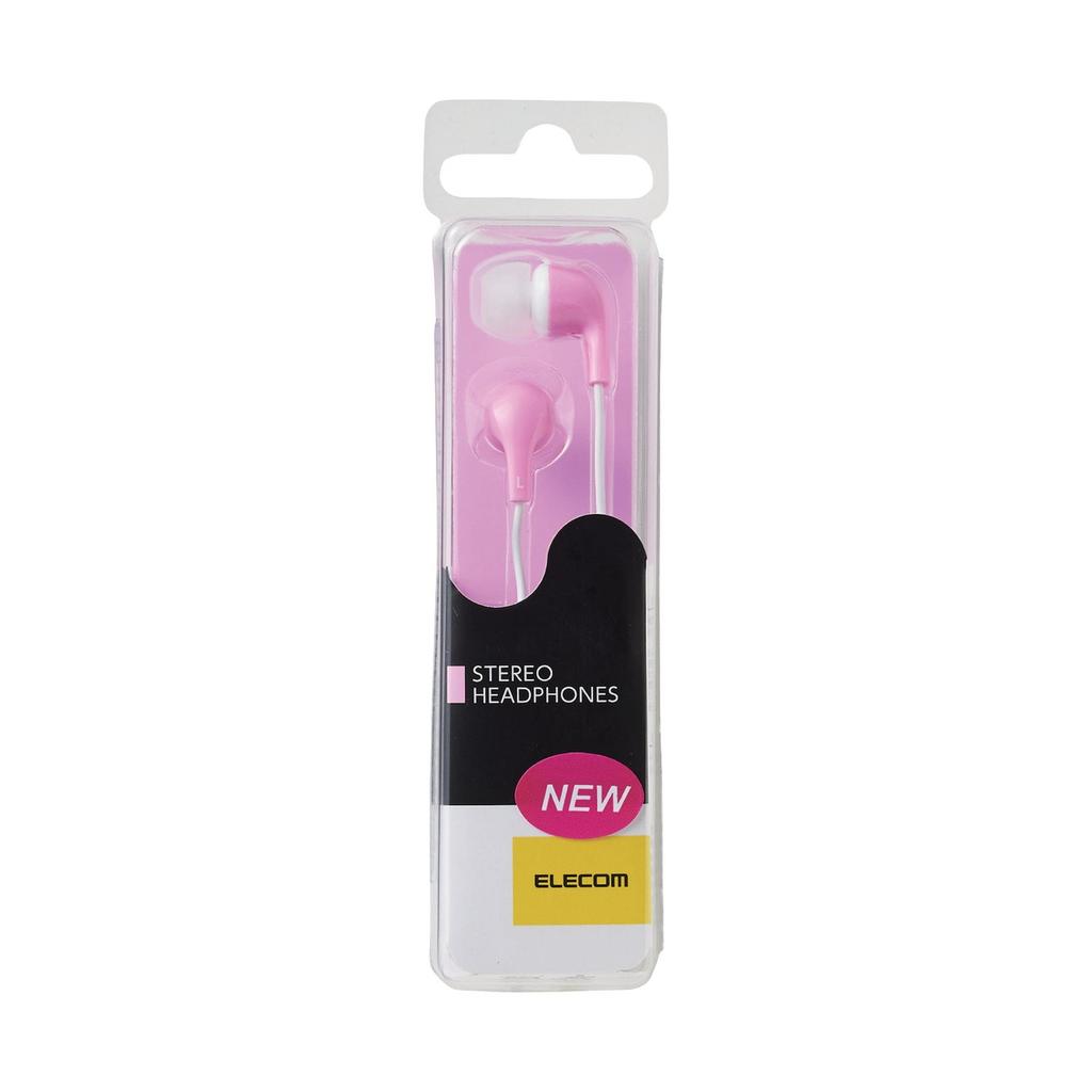 Elecom CN300 Stereo-Kopfhörer, In-Ear, Ausgewogene Klangqualität und knackiger Bass, Rosa, EHP-CN300APN2