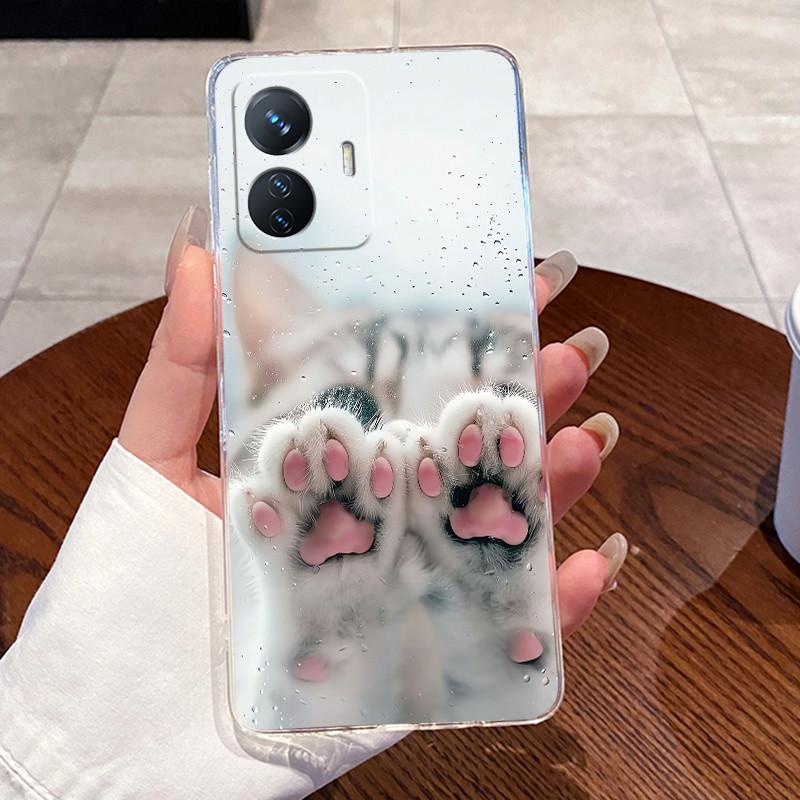 For vivo T1 4G Case Clear Luxury Dragon Cute Cool Boys Girls Phone Case For Vivo Y55 4G iQOO Z6 T1 44W Soft Silicone Back Cover