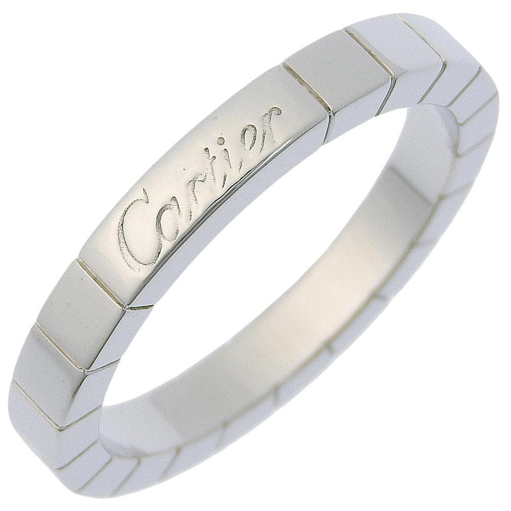 

CARTIER Lanieres Ring K18 white gold #7.2(US Size) 6.2g Women Used