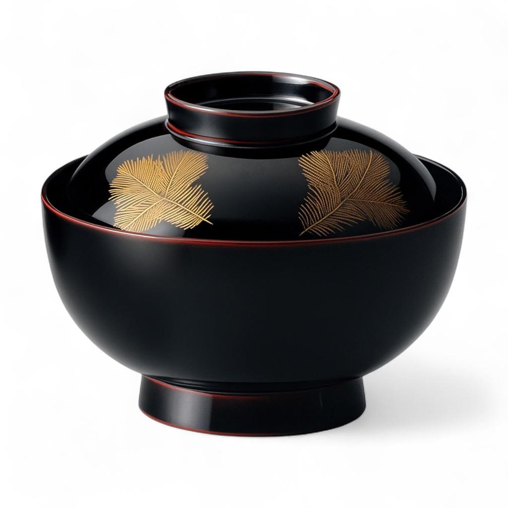 Family Lacquerware Urushi Made in Japan J-kitchens Bowl, Hand-Painted, Lacquer, PID-634891,