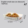 50/100Pcs Disposable French Fries Box Food Fried Chicken Packaging Box Party Supplies Food For Kids Birthday Tray