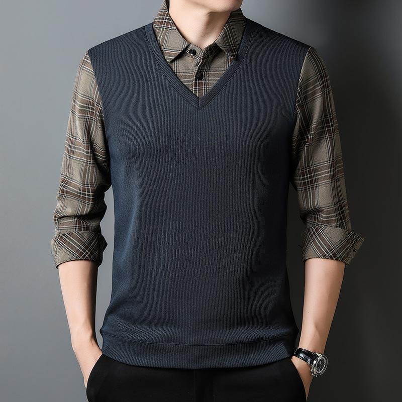 Одежда для папы среднего возраста Футболка с длинными рукавами — фото 5