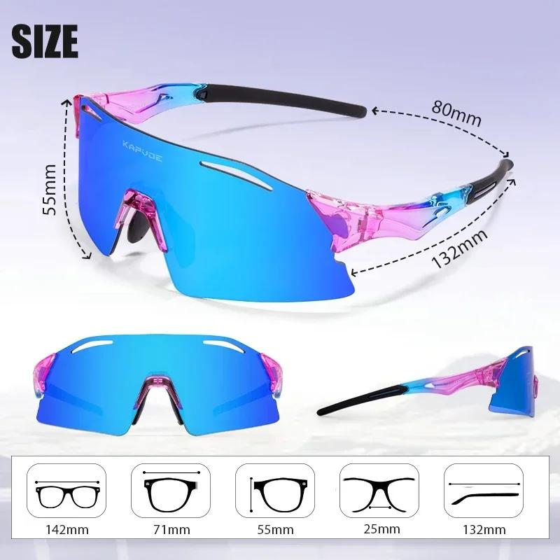 Kapvoe Fashion Sunglasses for Men Photochromic Cycling Glasses UV400 Eyewear Women Bike Driving Sports Marathon Triathlon