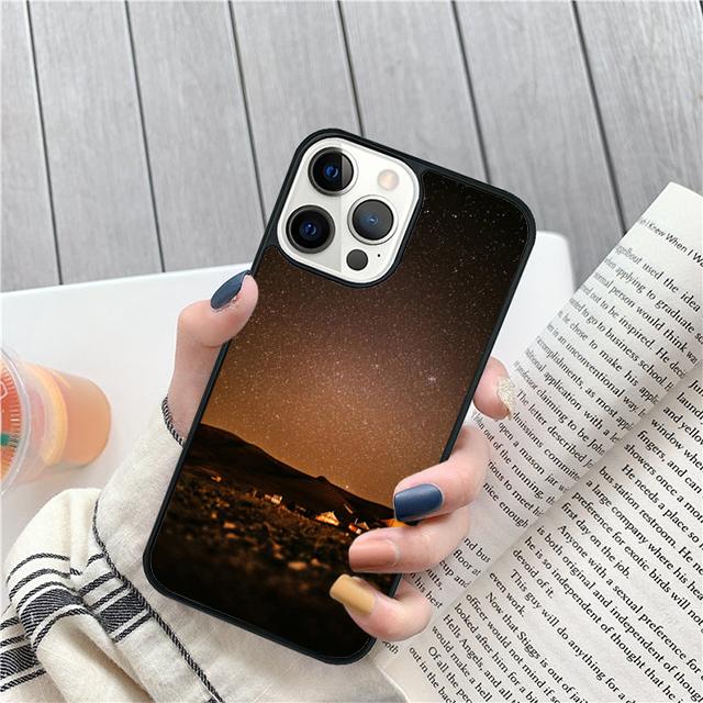 Camping Illustration Coque Shell For iPhone 17 Air 15 16 14 13 12 Pro Max 11 Pro Max Plus Phone Case Cover