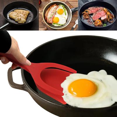 2-in-1 Toast Pfannkuchen Ei Klemme Grip Omelett Spachtel Verwendet für Toast Flip Zange Steak ClipKitchen Kochen Zubehör Gadget