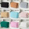 High Appearance Large Capacity Cosmetics Storage Bag Zipper Clutch Solid Color Makeup Bag Travel Organizer Wash Pouch Cosmetics