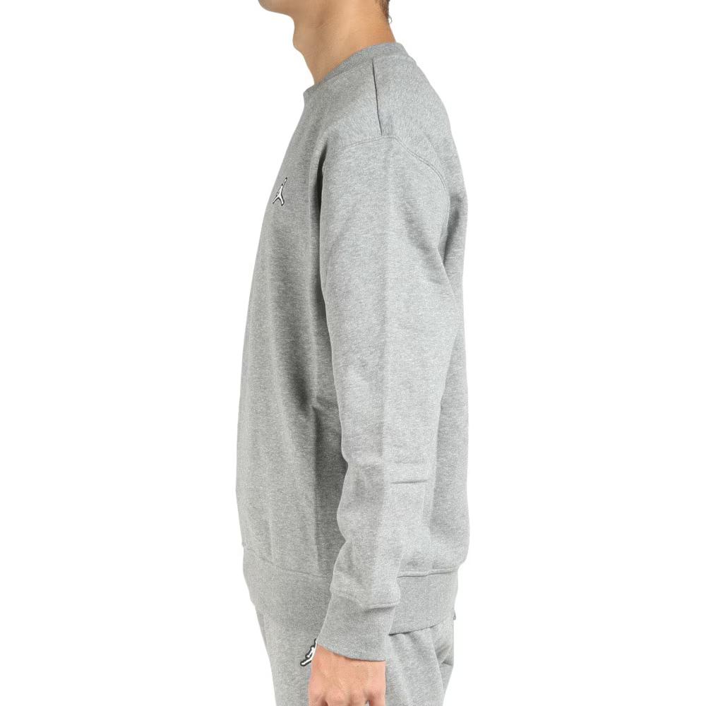 Jordan Besticktes Logo Einfarbig Rundhals Pullover Sweatshirt Herren Oberteile Grau DQ7521-091