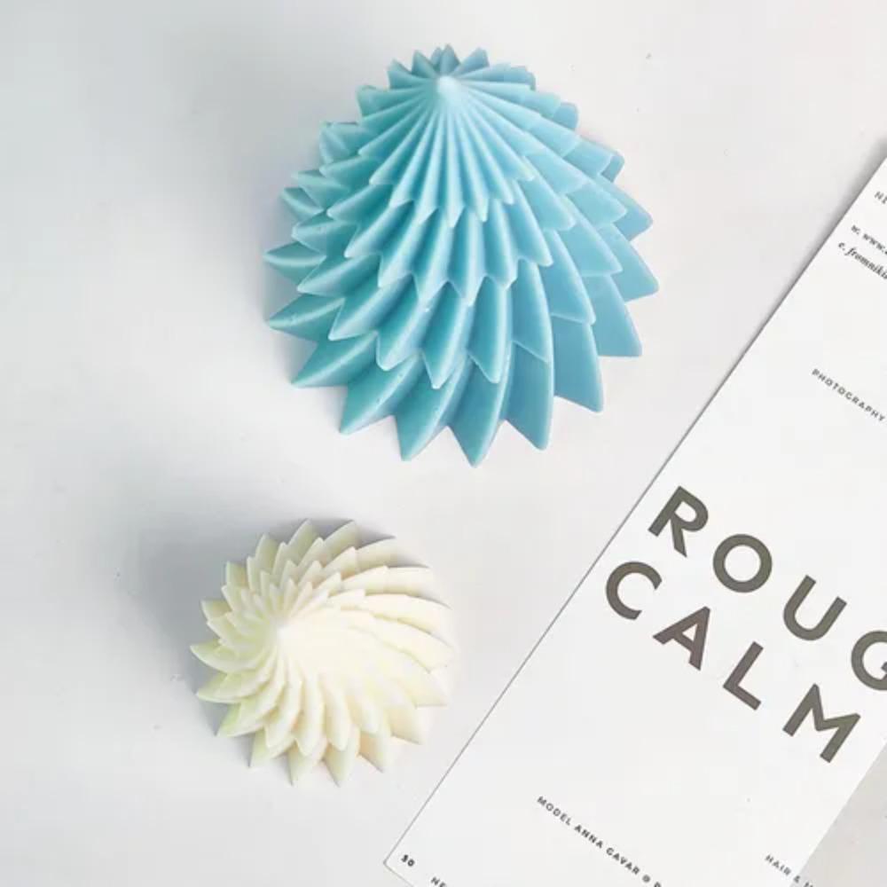 Soft Soap Mould Diagonal Striped Christmas Tree Candle Mold Ornament   DIY