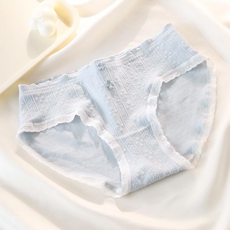 

Japanese Mid-Waist Cotton Panties - Comfortable, Breathable, Ruffled Waistband¶ M (75-95 jin)