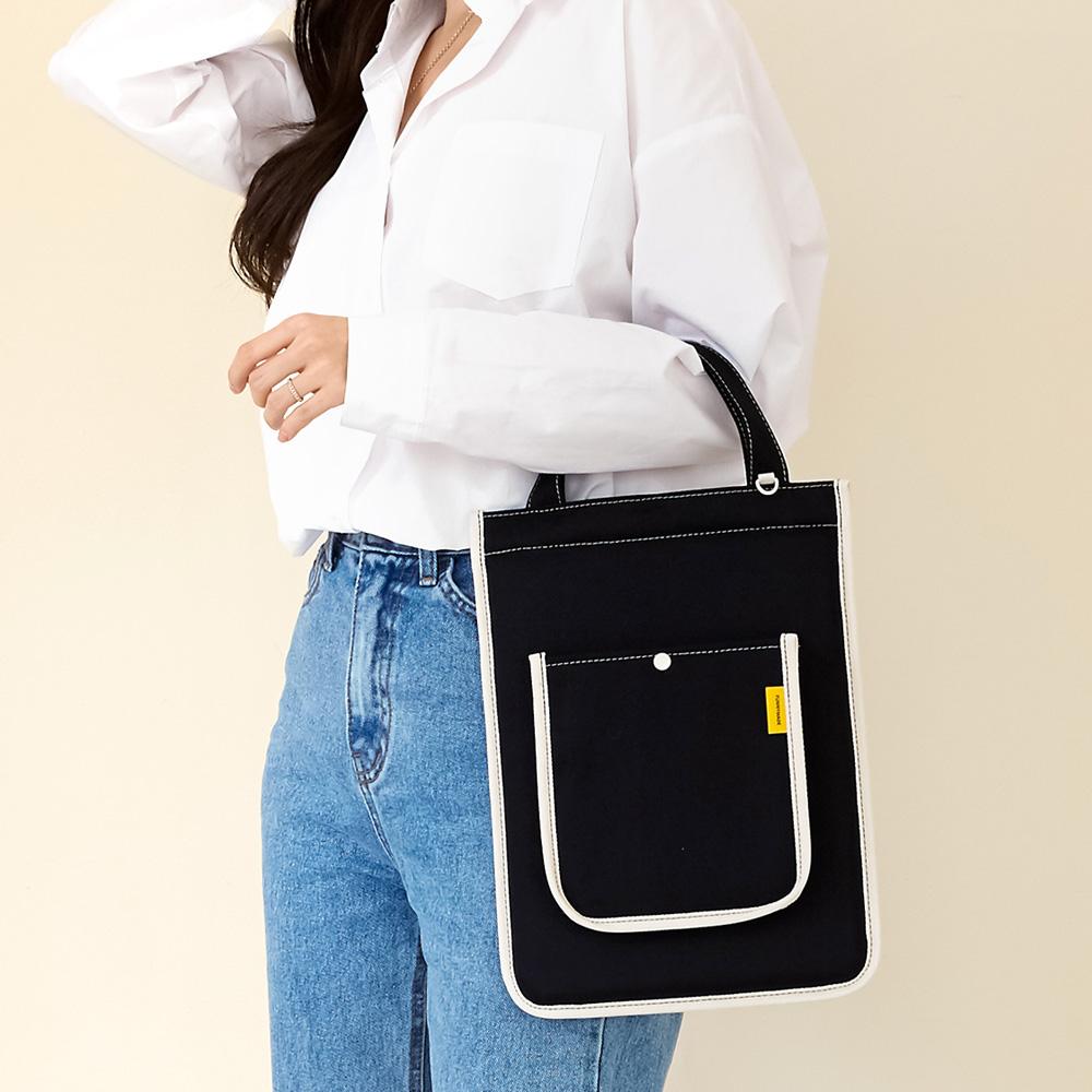 Funnymade Canvas Strap Tablet Ipad Bag 11/12.9 Inch 6 Colors
