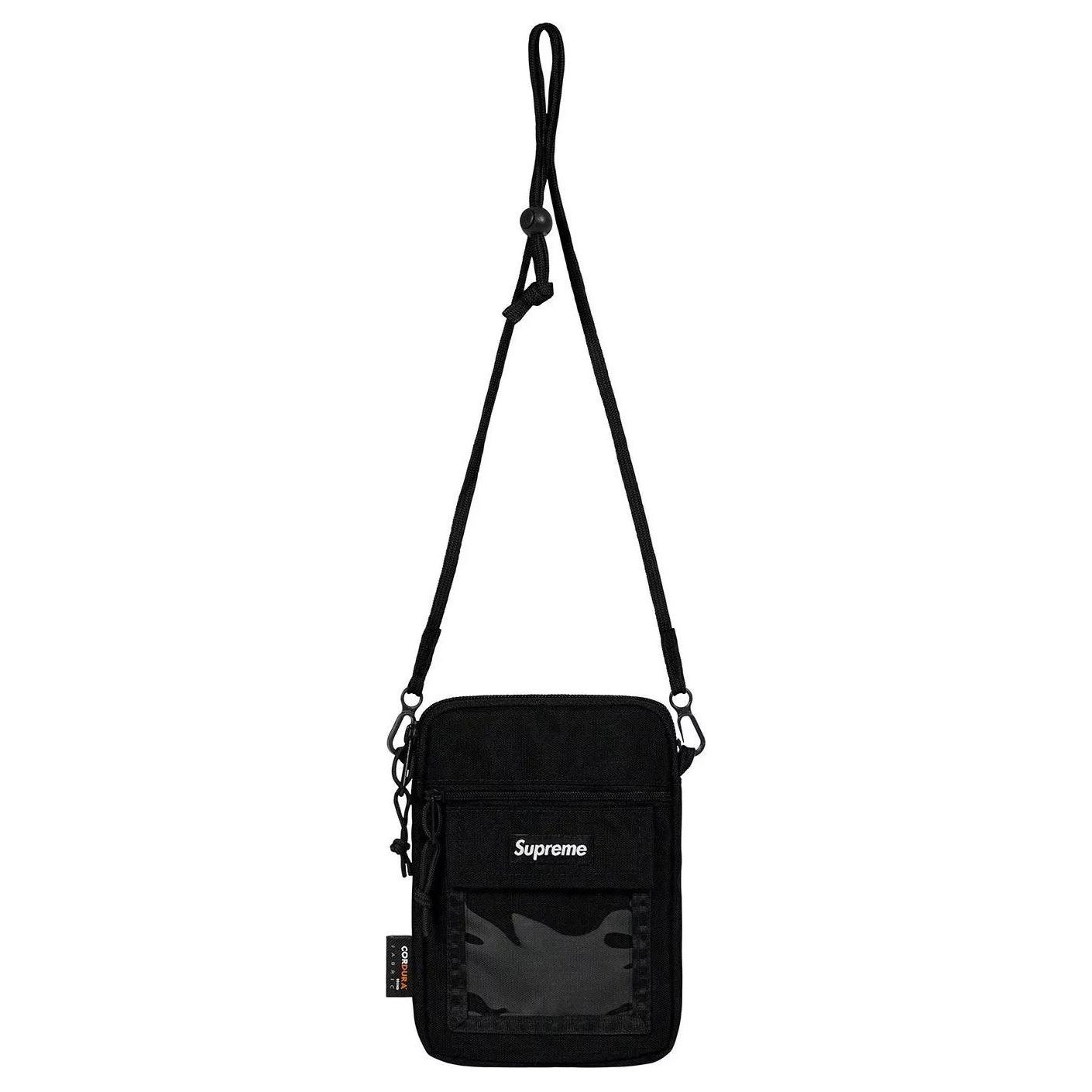 

New Supreme Nylon Crossbody Bags Regular Unisex Black SUP-SS19-917 34.3*3.8*45.7CM