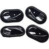 Chrome Black 4Pcs Interior Door Handles Front Rear Left Right For 2012-2016 Renault Logan Duster 8200733848,8200733847