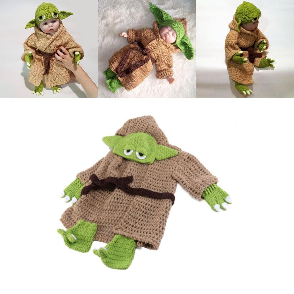 Søt Yoda Baby Cosplay Kostyme For Uforglemmelige Fotoseanser
