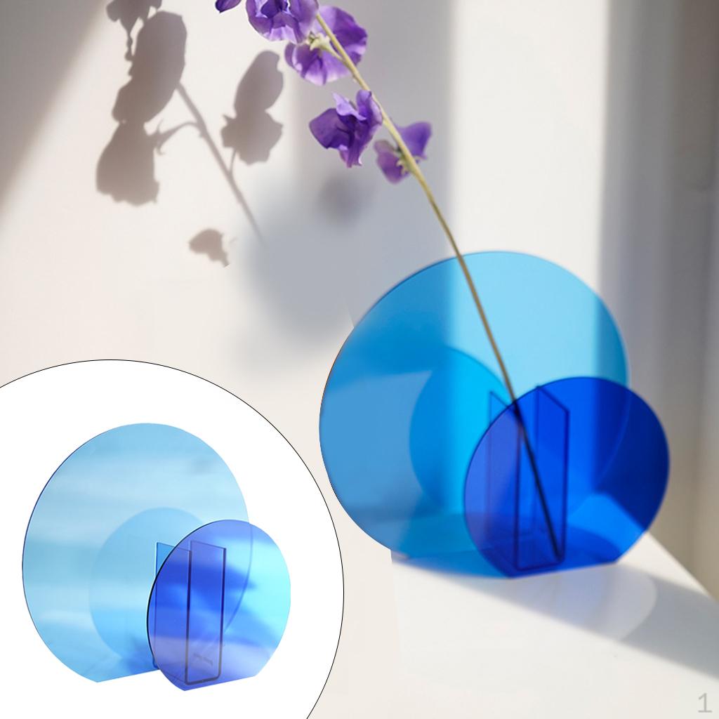 Vase Acrylic Decorative Home Wedding Table Centerpiece, Modern Flower Arrangements s er for Office
