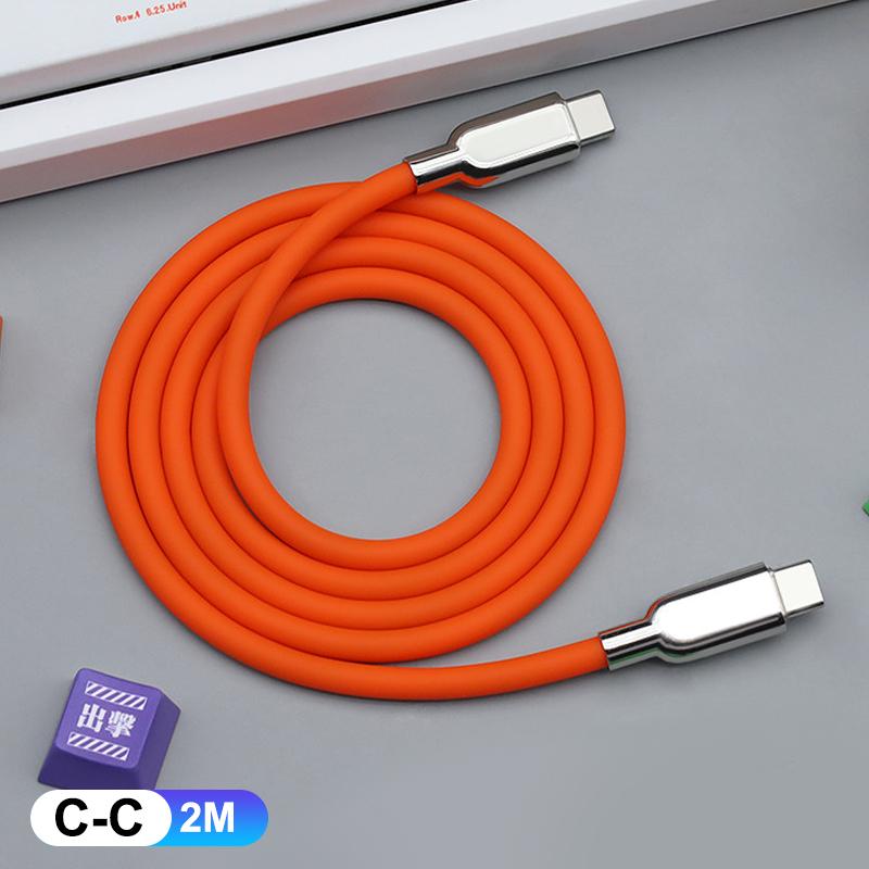 240W Pd3.1 Liquid Silicone Usb C Type-C Fast Charging Cable 15 16 17 S23 S24 S25
