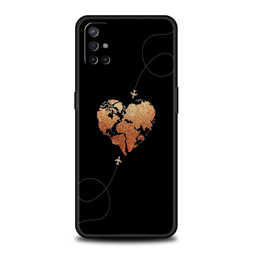 Fashion Planes World Map Travel Phone Case For OnePlus 12R 9R 12 11 10 Pro 9 8 7 7T 8T 10T 9RT Nord 2T N10 N200 CE 2 5G Cover