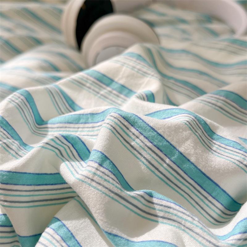 Popular Stripe Style Duvet Cover Set - Bedding Set Twin Full Single Double, Breathable Skin-Friendly,1 Duvet Cover 2 Pillowcases