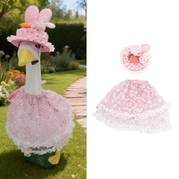 Beautiful Spring Themed Outfit For Pet Geese Combining Comfortable Fit And Stylish Look Seasonal Geese Party Attire