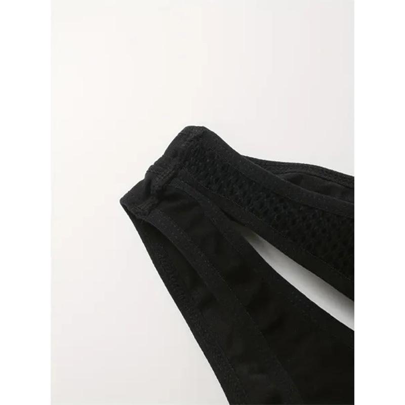 Women's Casual One-Shoulder Sports Tank Top With Back Hollow-Out Design, Comfort Fit Activewear Vest Top - Breathable Fabric